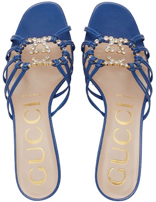 (Women) Gucci Leather Slide 'Blue Fashion' 694864-C9D00-4519 Lookbook (Women) Gucci Leather Slide 'Blue Fashion' 694864-C9D00-4519