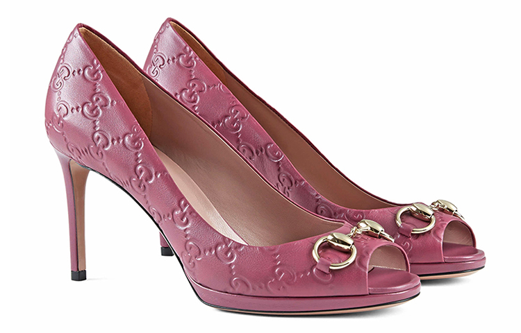 Lookbook (W) Gucci Sandal Kulit 'Fashion Pink' 388449-AA6F0-5535
