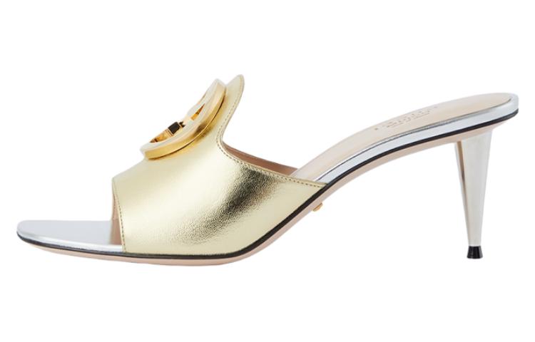 (Women) Gucci Leather Slide 'Gold Logo' 730995-B8B00-8053