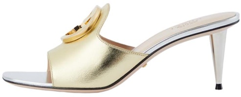 (Women) Gucci Leather Slide 'Gold Logo' 730995-B8B00-8053 (Women) Gucci Leather Slide 'Gold Logo' 730995-B8B00-8053