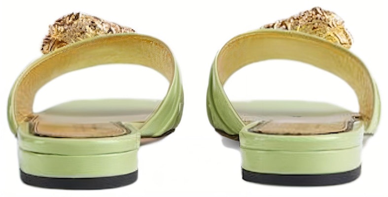 (Women) Gucci Leather Slide 'Green' 750509-CLG00-3801 Purchase (Women) Gucci Leather Slide 'Green' 750509-CLG00-3801