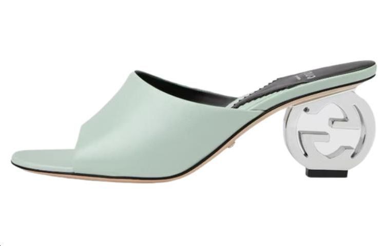 (Women) Gucci Leather Slide 'Green Fashion' 772569-C9D00-3409