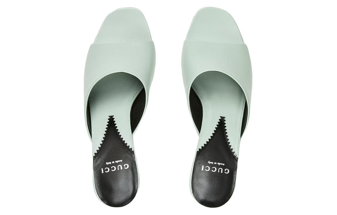 Purchase (W) 구찌 레더 슬라이드 '그린 패션' (Gucci Leather Slide 'Green Fashion') 772569-C9D00-3409