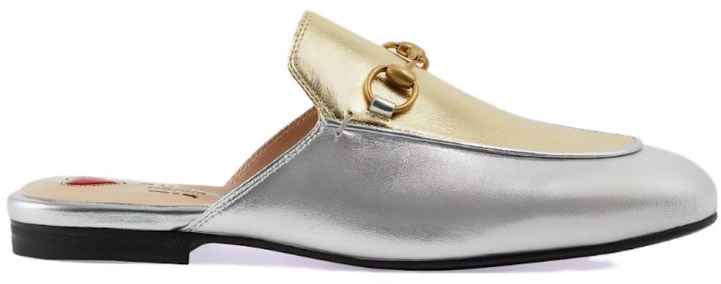 (Women) Gucci Leather Slide 'Metallic Gold and Silver' 731000-B8B20-8160 Order (Women) Gucci Leather Slide 'Metallic Gold and Silver' 731000-B8B20-8160