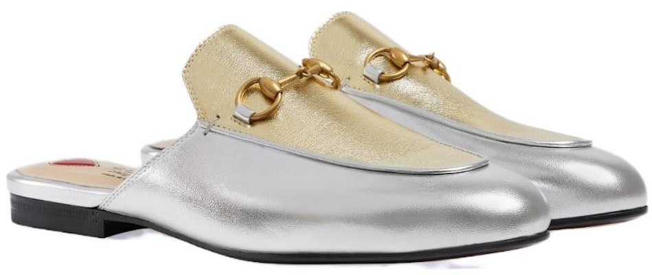 (Women) Gucci Leather Slide 'Metallic Gold and Silver' 731000-B8B20-8160 Lookbook (Women) Gucci Leather Slide 'Metallic Gold and Silver' 731000-B8B20-8160