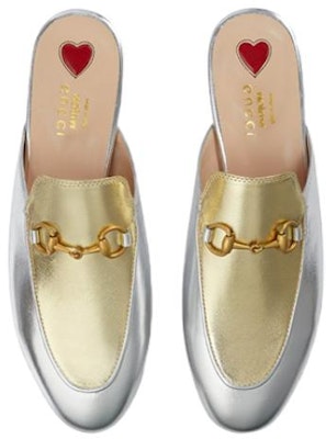 (Women) Gucci Leather Slide 'Metallic Gold and Silver' 731000-B8B20-8160 Shop (Women) Gucci Leather Slide 'Metallic Gold and Silver' 731000-B8B20-8160