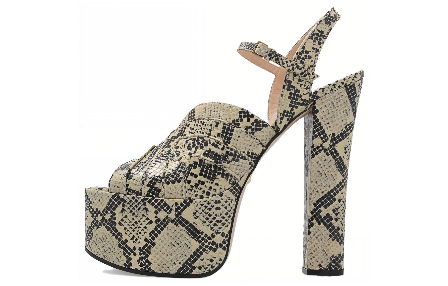 Buy (W) Gucci Sandalia de Piel 'Estampado Pitón' 699424-UVE00-9719