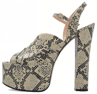 (W) グッチ パイソン柄 レザースライド 699424-UVE00-9719 Buy (W) グッチ パイソン柄 レザースライド 699424-UVE00-9719