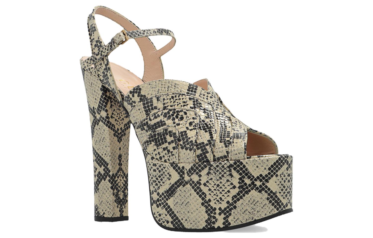 Order (W) Gucci Sandalia de Piel 'Estampado Pitón' 699424-UVE00-9719