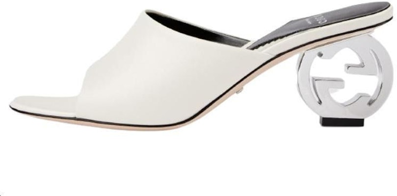 (Women) Gucci Leather Slide 'White' 772569-C9D00-9022 Buy (Women) Gucci Leather Slide 'White' 772569-C9D00-9022