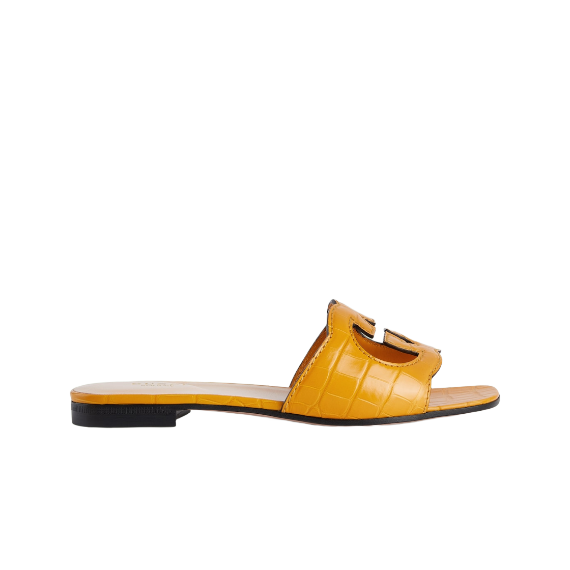 (Women) Gucci Leather Slide 'Yellow' 694451-E5V00-7636