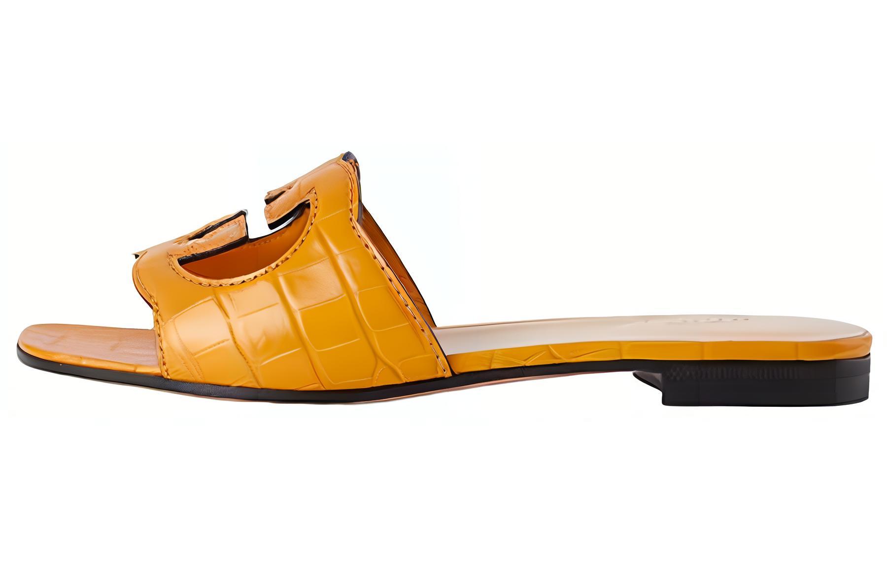 Buy (W) Gucci Sandalia de Cuero 'Amarillo' 694451-E5V00-7636