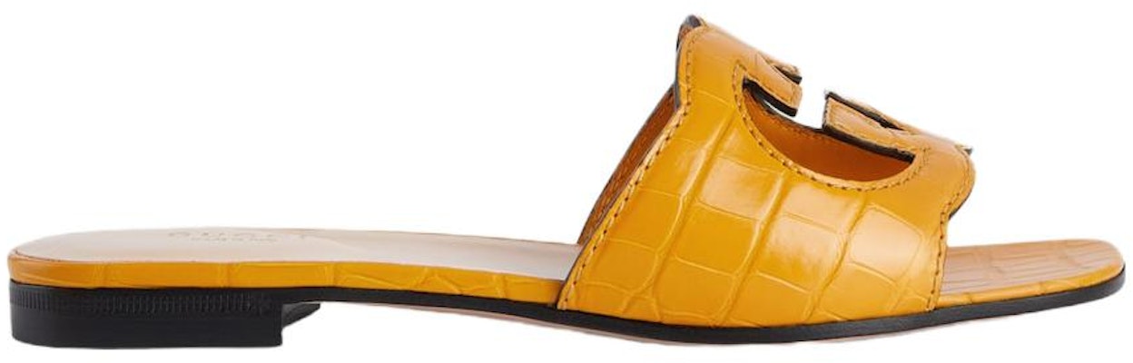 (Women) Gucci Leather Slide 'Yellow' 694451-E5V00-7636 Order (Women) Gucci Leather Slide 'Yellow' 694451-E5V00-7636