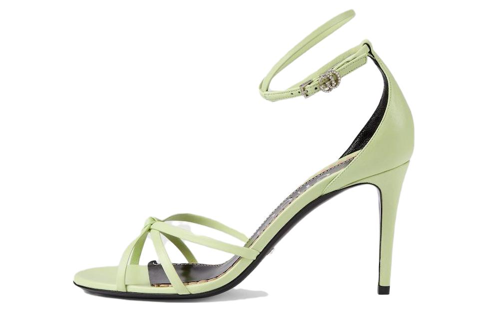 (Women) Gucci Leather Slide Sandals 'Green' 748868-BKO00-3801