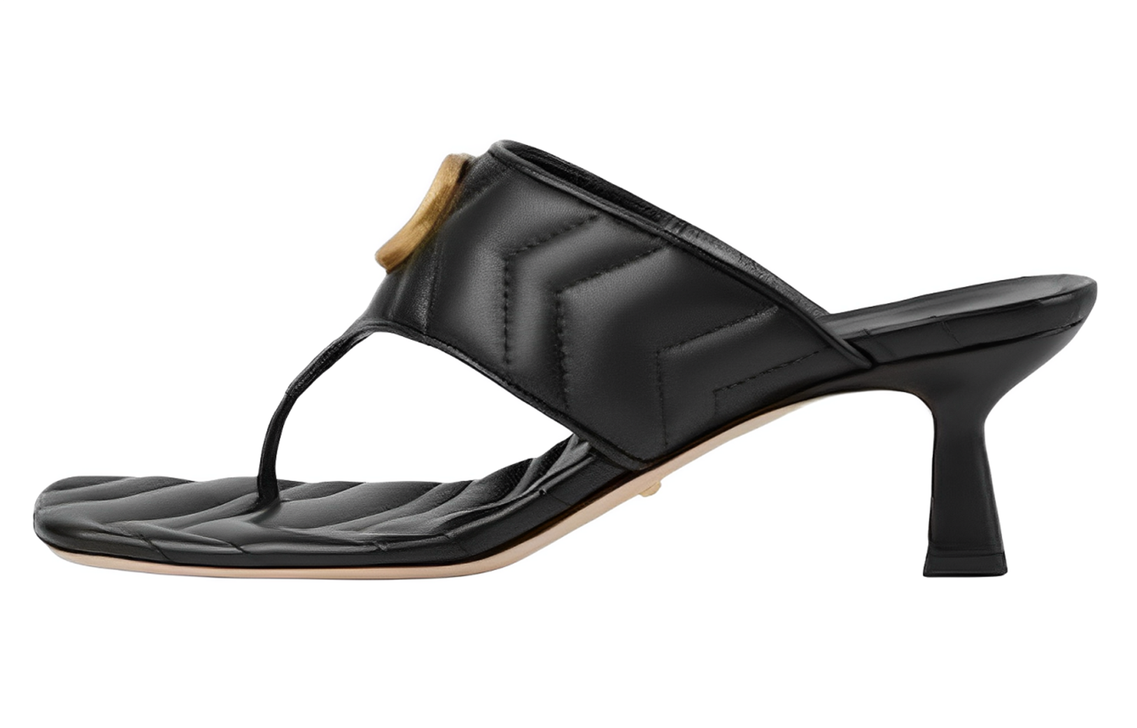 (W) Gucci Leather Slides 'Black' 'CMFTable Minimalist'