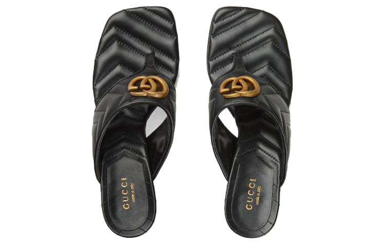 (W) Gucci Leather Slides 'Black' 'CMFTable Minimalist' 圖 2