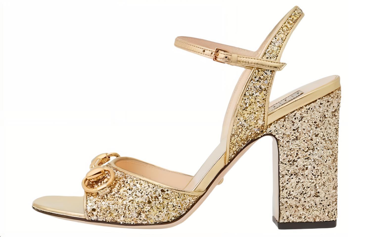 (Women) Gucci Leather Slides 'Gold Comfort Fashion' 771696-KSP20-8053