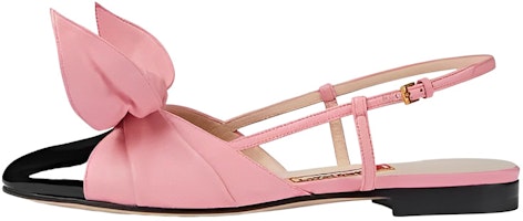 (Women) Gucci Leather Slingback Flats 'Pink Rabbit Year Limited Edition' 729755-BNC80-1098 (Women) Gucci Leather Slingback Flats 'Pink Rabbit Year Limited Edition' 729755-BNC80-1098