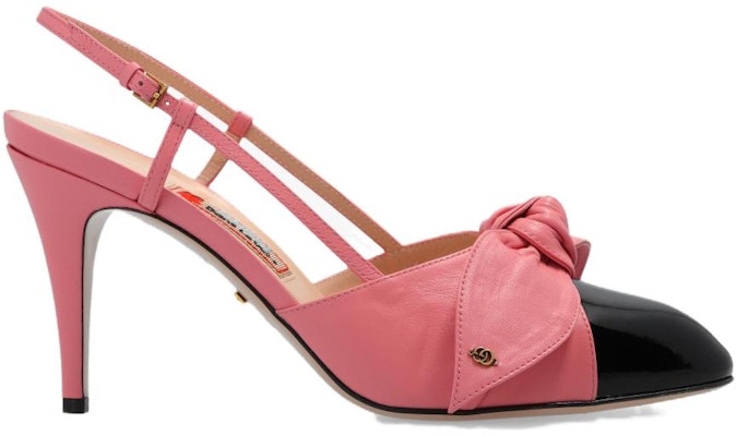 (W) Gucci Leather Slingback Pumps 'Merah Jambu dan Hitam Tahun Arnab' 722966-BNC80-1098 Order (W) Gucci Leather Slingback Pumps 'Merah Jambu dan Hitam Tahun Arnab' 722966-BNC80-1098