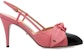 (Women) Gucci Leather Slingback Pumps 'Pink and Black Year of the Rabbit' 722966-BNC80-1098