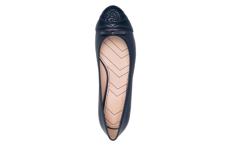 Shop (Women) Gucci Leather Slip-On 'Blue Fashion' 680878-BKO60-4157