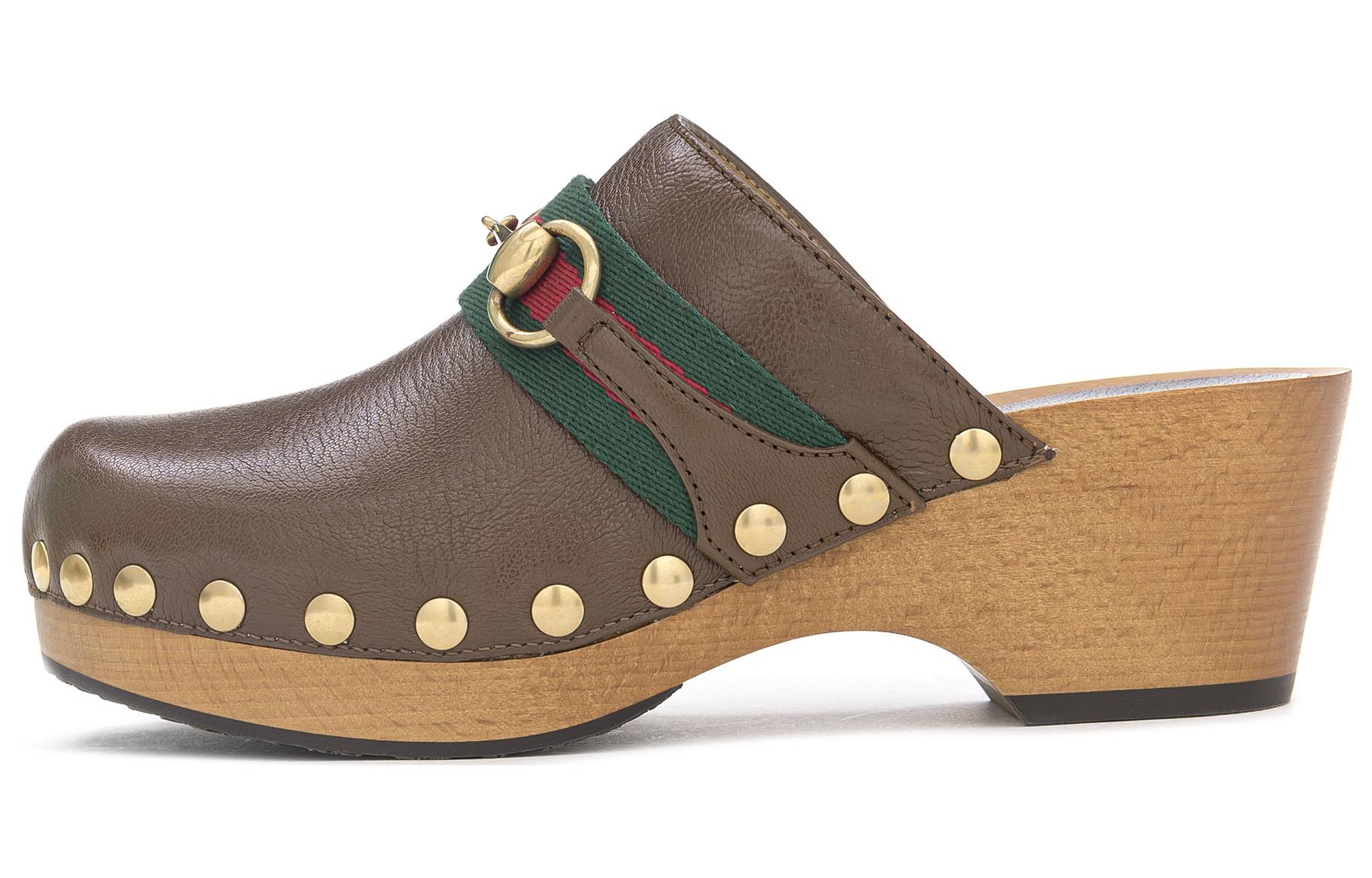 (Women) Gucci Leather Slip-On 'Fashion Slide Brown' 700057-0G0P0-2360