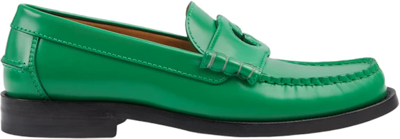 (Women) Gucci Leather Slip-On 'Green Fashion' 738676-17X00-3727 (Women) Gucci Leather Slip-On 'Green Fashion' 738676-17X00-3727