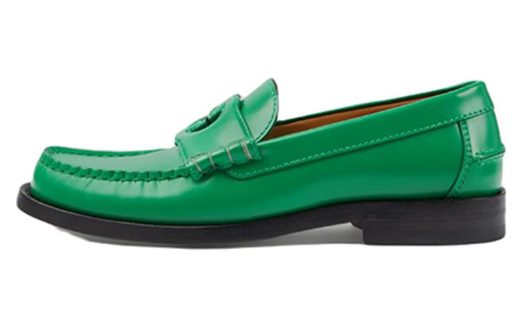 (Women) Gucci Leather Slip-On 'Green Fashion' 738676-17X00-3727