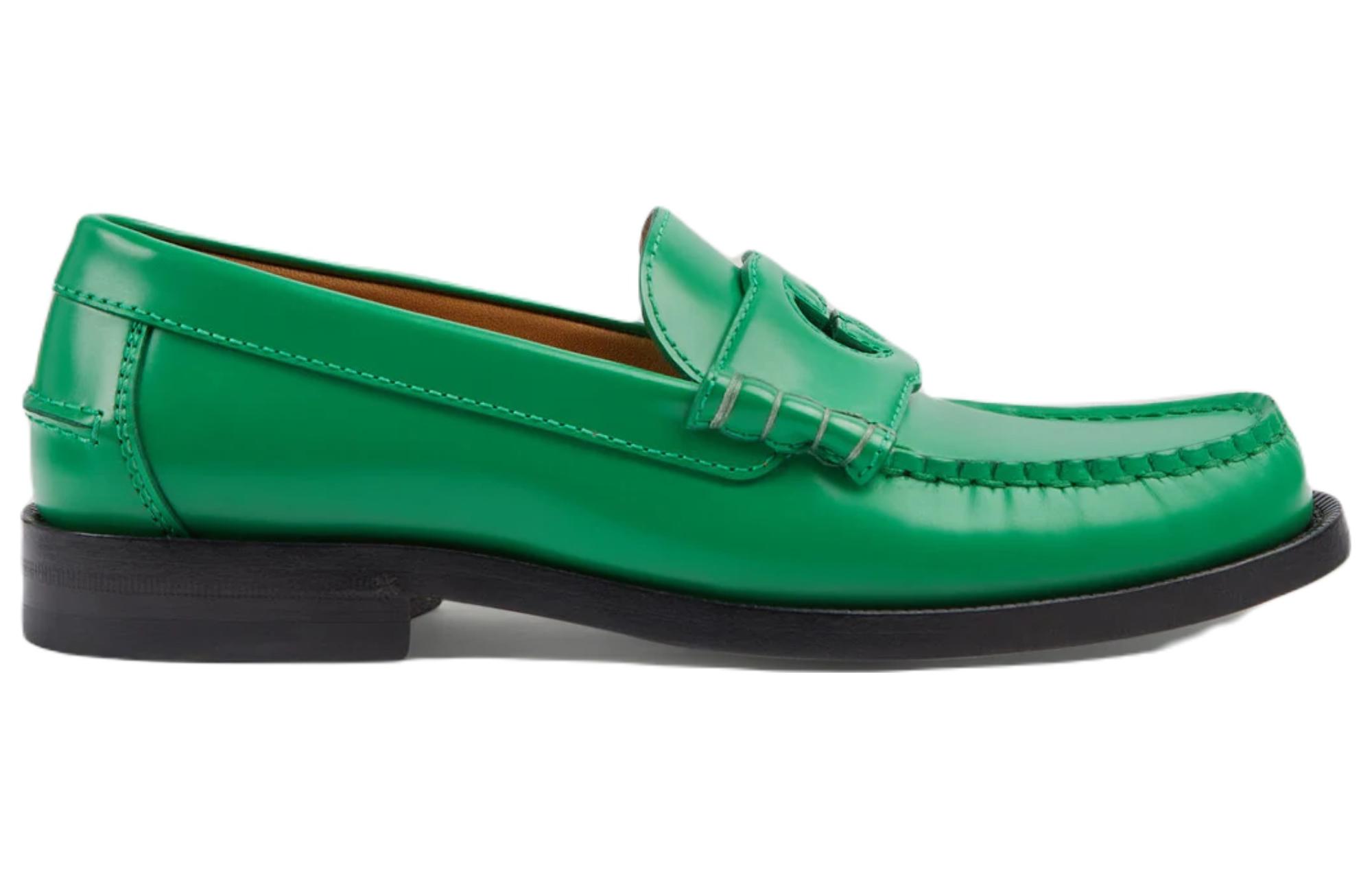 (W) Gucci Leather Slip-On 'Green Fashion' 圖 2
