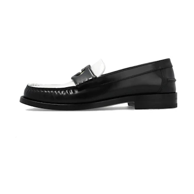 (W) Gucci Loafer 'Interlocking G Cut-Out - Black White'