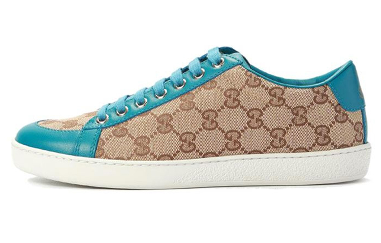 (Women) Gucci Brooklyn GG Supreme Low 'Beige Blue' 354328-FTAZ0-9774