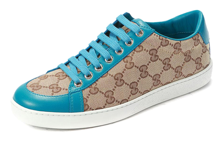 (W) Gucci Brooklyn GG Supreme Low 'Beige Blue' 圖 2