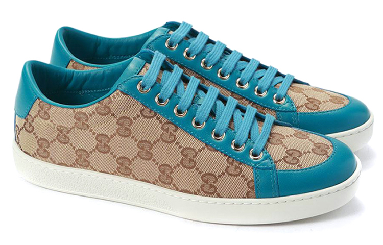 (W) Gucci Brooklyn GG Supreme Low 'Beige Blue' 圖 3