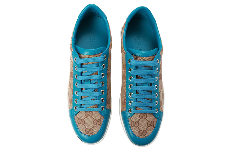 (W) Gucci Brooklyn GG Supreme Low 'Beige Blue' 圖 4