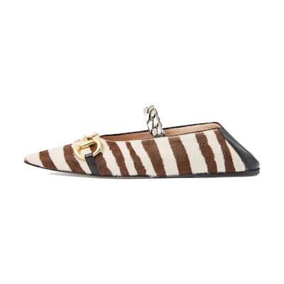 (W) Gucci Leather Sneaker 'Brown White Print'