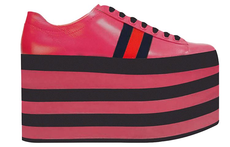 (W) Gucci Leather Sneaker 'Colorblock' 圖 2