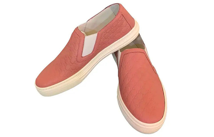 Shop (W) グッチ ピンクレザー スニーカー (Gucci Pinku Rezaa Sunikaa) 473974-D4710-5867