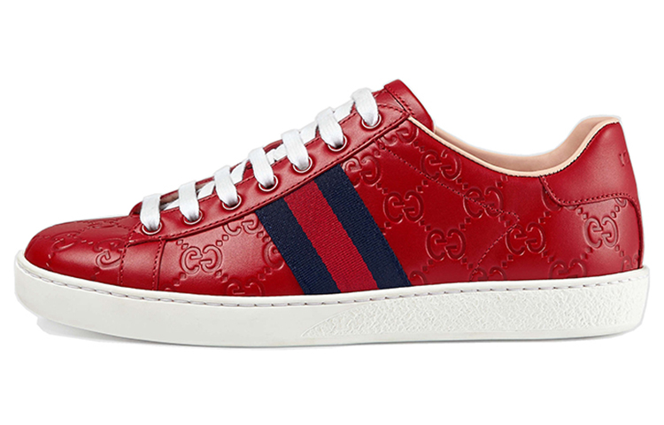 (Women) Gucci Leather Sneaker 'Red Fashion' 387993-CWCG0-6485