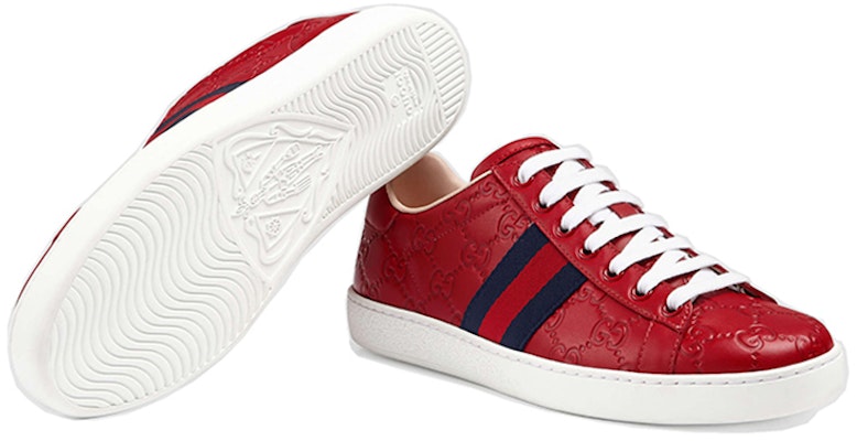 (W) Sneaker Kulit Gucci 'Red Fashion' 387993-CWCG0-6485 Purchase (W) Sneaker Kulit Gucci 'Red Fashion' 387993-CWCG0-6485