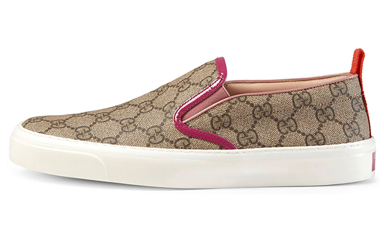 (W) Gucci Leather Sneakers 'Brown Fashion'