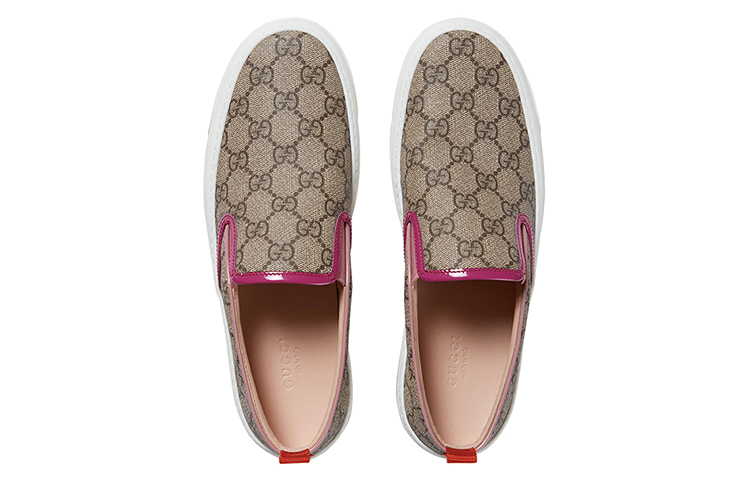 (W) Gucci Leather Sneakers 'Brown Fashion' 圖 4