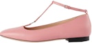 Buy (W) Gucci Kasut Kulit Hujung Petak 'Pink Buckle' 723449-BKO00-5817