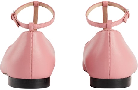 (W) Gucci Kulit Persegi Jari Datar 'Gesper Merah Muda' 723449-BKO00-5817 Shop (W) Gucci Kulit Persegi Jari Datar 'Gesper Merah Muda' 723449-BKO00-5817