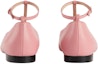 Shop (W) Gucci Kasut Kulit Hujung Petak 'Pink Buckle' 723449-BKO00-5817