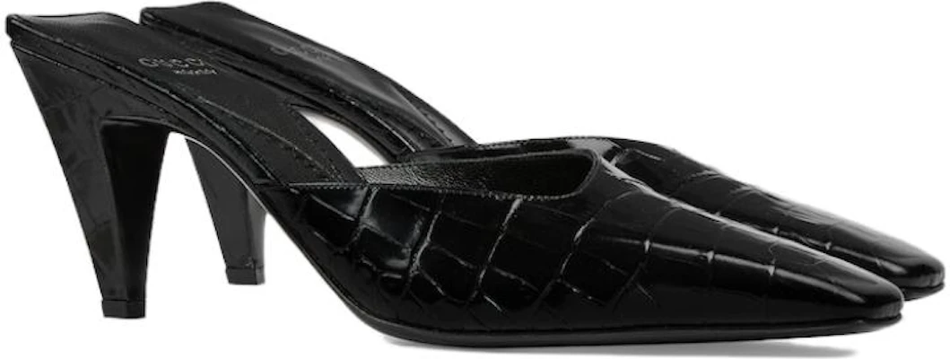 (Women) Gucci Leather Square-Toe Mule 'Black' 764184-UKQ00-1000 Order (Women) Gucci Leather Square-Toe Mule 'Black' 764184-UKQ00-1000