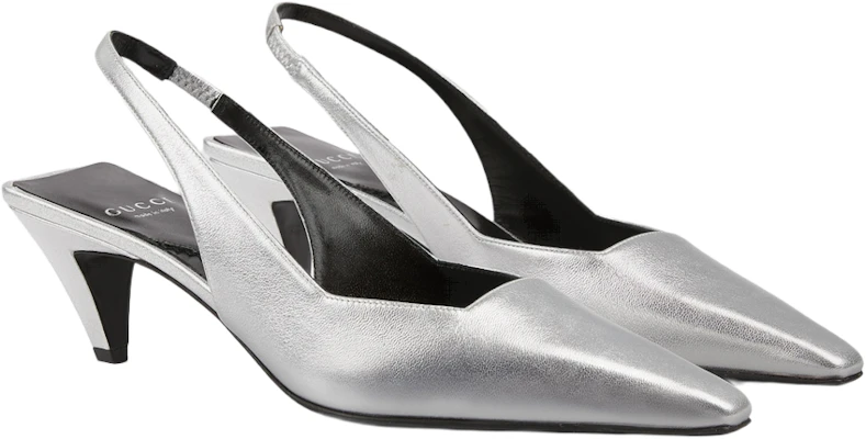 (W) High Heels Gucci Kulit Persegi Slip-On 'Silver' 764192-0MW00-8106 Order (W) High Heels Gucci Kulit Persegi Slip-On 'Silver' 764192-0MW00-8106