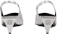 (W) Gucci Tumit Tinggi Slip-On Kulit Hujung Petak 'Silver' 764192-0MW00-8106