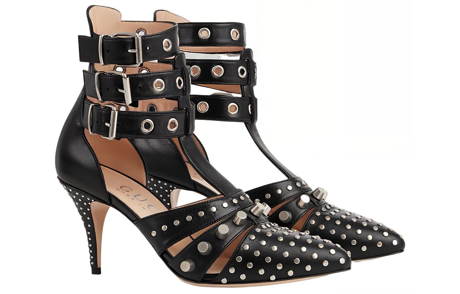 Order (Women) Gucci Leather Stiletto 'Fashion Buckle Black' 740061-C9D00-1000
