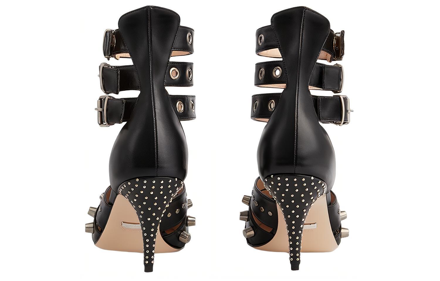 Shop (Women) Gucci Leather Stiletto 'Fashion Buckle Black' 740061-C9D00-1000
