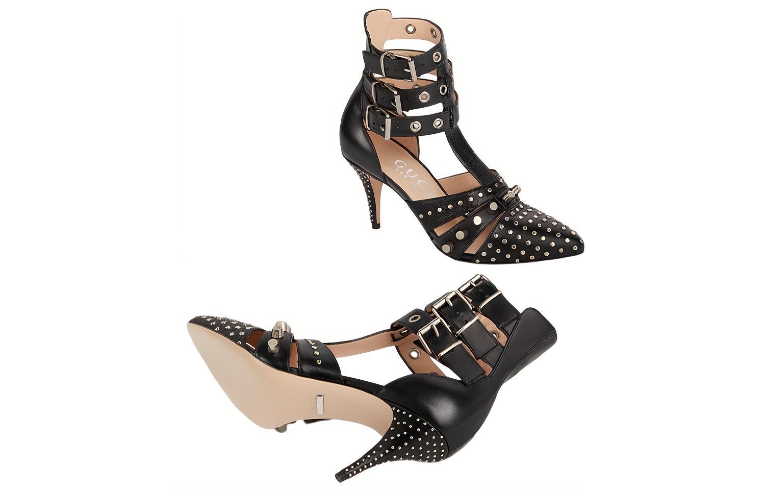 Purchase (Women) Gucci Leather Stiletto 'Fashion Buckle Black' 740061-C9D00-1000